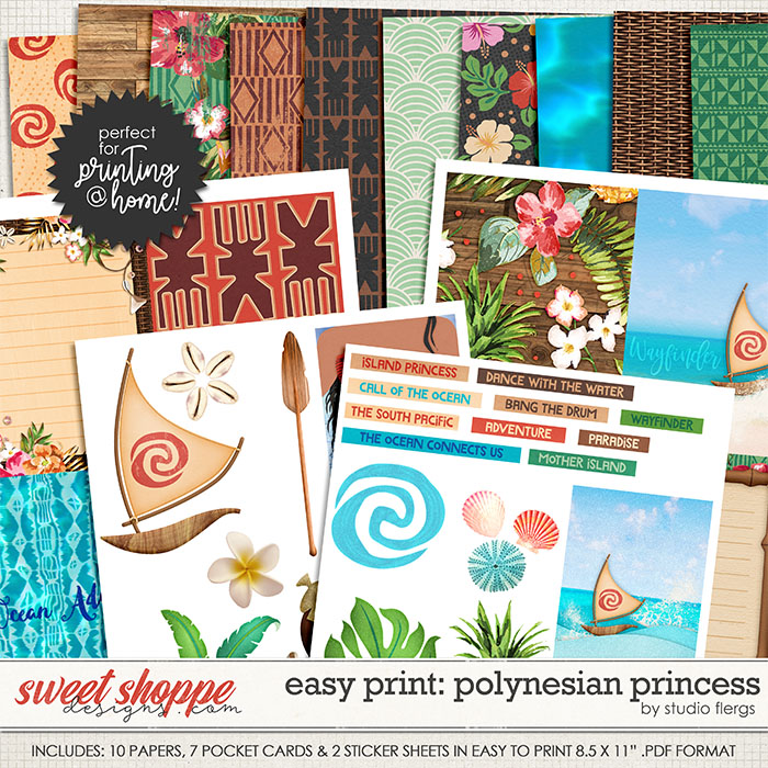 Remember the Magic: POLYNESIAN PRINCESS- EZ PRINT by Studio Flergs Remember the Magic: POLYNESIAN PRINCESS- EZ PRINT by Studio Flergs