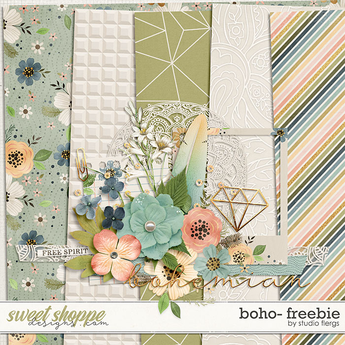 Boho FREEBIE by Studio Flergs Boho FREEBIE by Studio Flergs