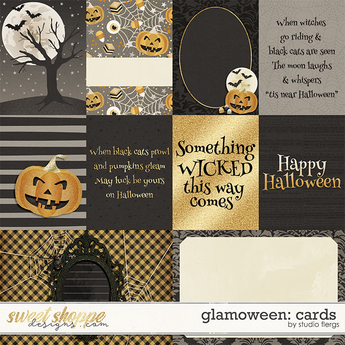 Glam-o-ween: CARDS by Studio Flergs
