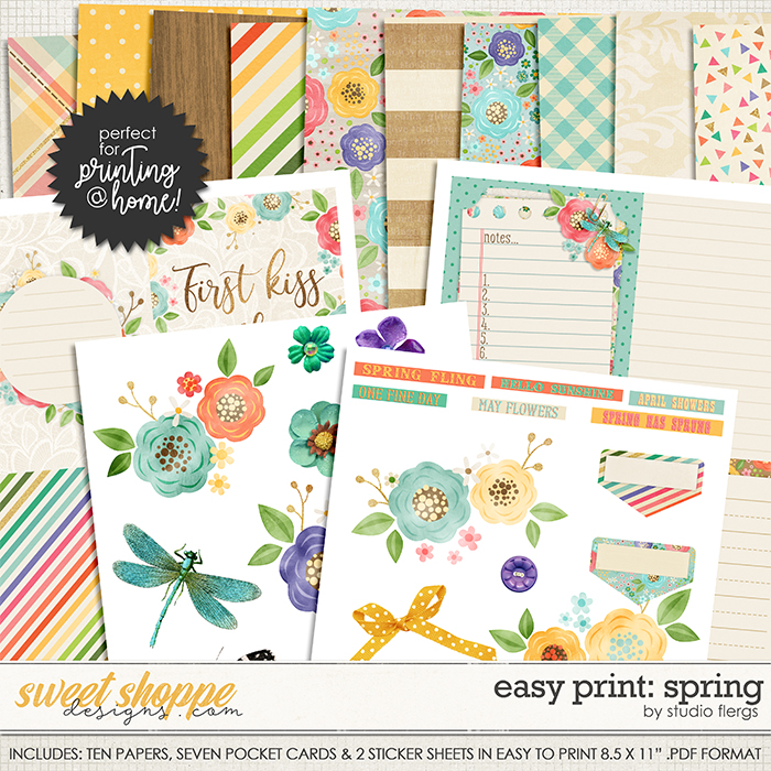 Scrap Your Stories: SPRING- EZ PRINT by Studio Flergs Scrap Your Stories: SPRING- EZ PRINT by Studio Flergs