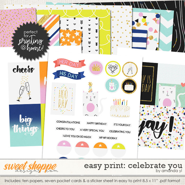 Easy Print: Celebrate You by Amanda Yi Easy Print: Celebrate You by Amanda Yi