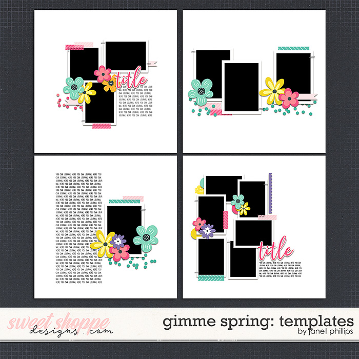 Gimme Spring Templates by Janet Phillips Gimme Spring Templates by Janet Phillips