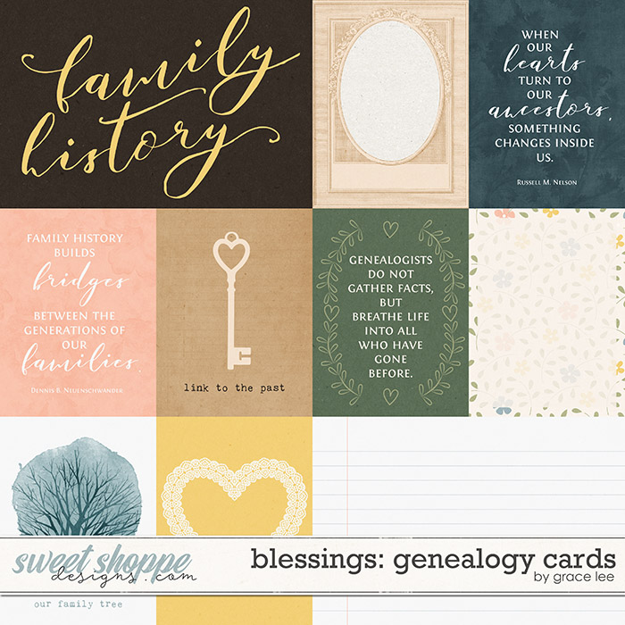 Blessings: Genealogy Cards by Grace Lee