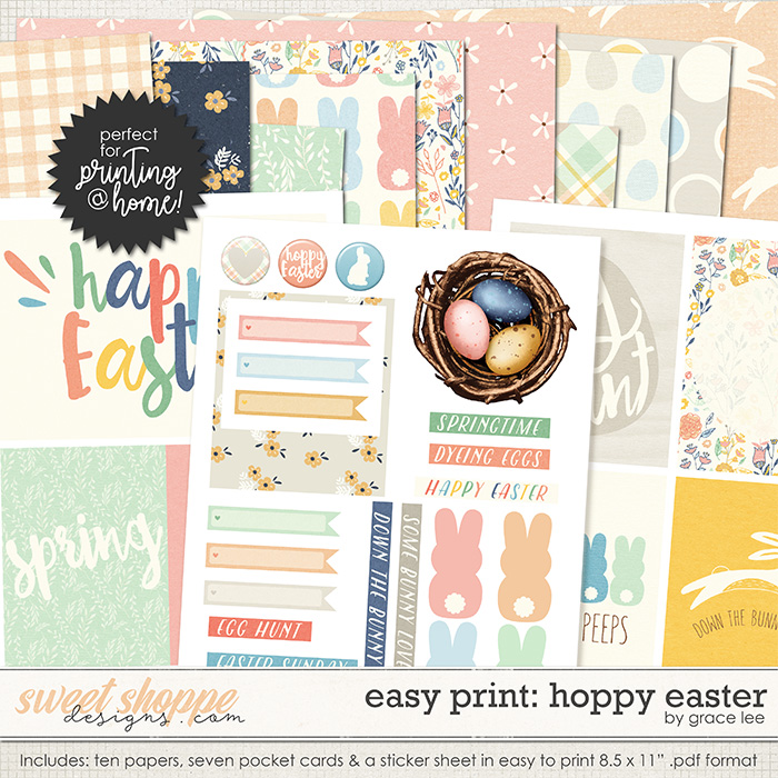 Easy Print: Hoppy Easter by Grace Lee