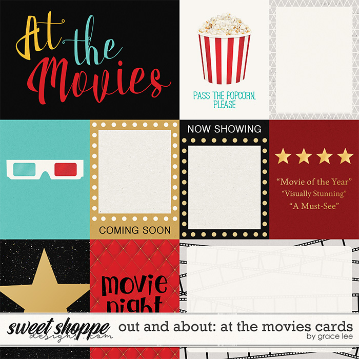Out and About: At The Movies Cards by Grace Lee
