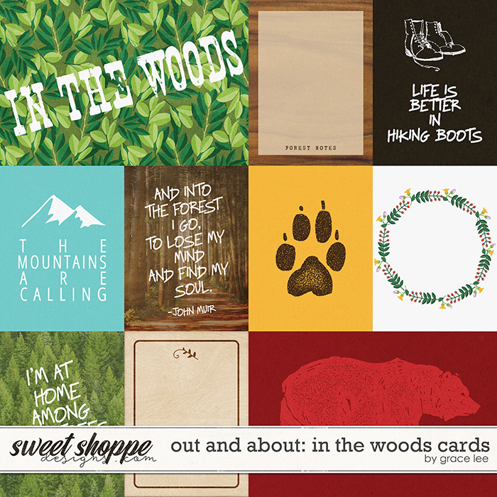 Out and About: In the Woods Cards by Grace Lee