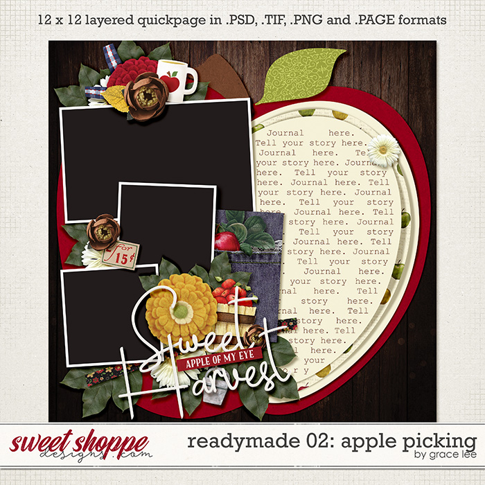 Readymade Template 02: Apple Picking by Grace Lee