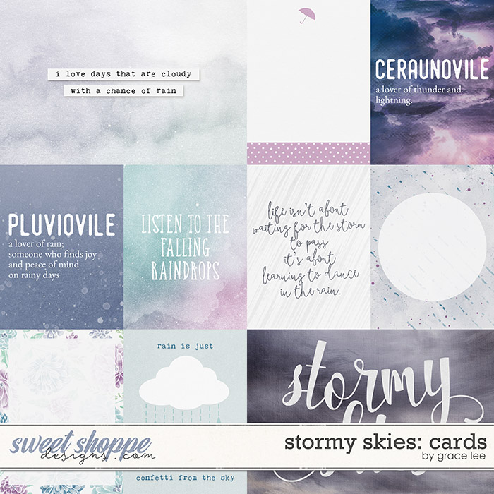 Stormy Skies: Cards by Grace Lee
