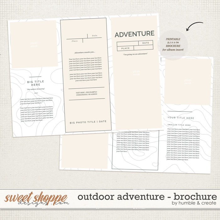 Outdoor Adventure | Brochure - by Humble & Create