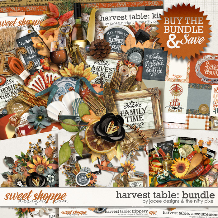 Harvest Table Bundle JoCee Designs and The Nifty Pixel