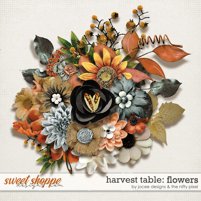 Harvest Table Flowers by JoCee Designs