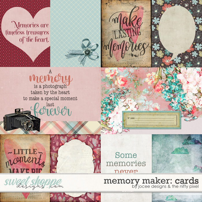 Memory Maker Cards by JoCee Designs and The Nifty Pixel