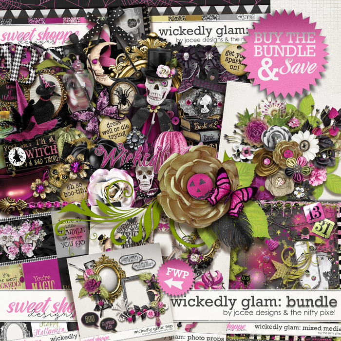 Wickedly Glam Bundle With FWP by JoCee Designs and The Nifty Pixel