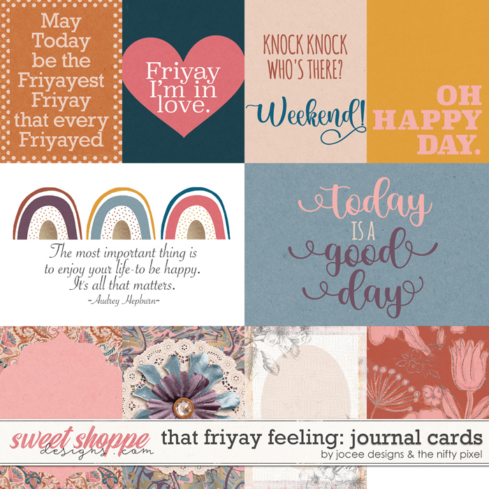 That Friyay Feeling Cards by JoCee Designs and The Nifty Pixel