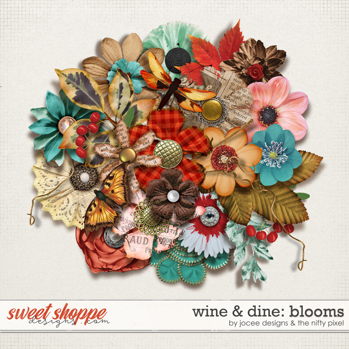 Wine and Dine Blooms by JoCee Designs and The Nifty Pixel