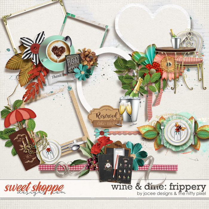 Wine and Dine Frippery by JoCee Designs and The Nifty Pixel