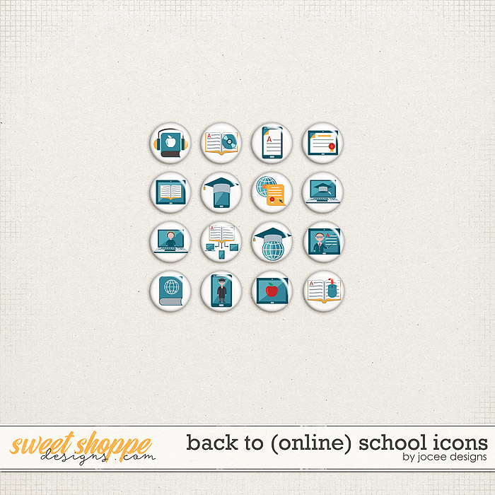 Back to (online) School Icons by JoCee Designs