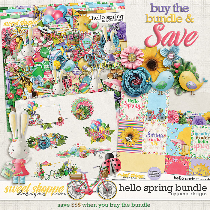 Hello Spring Bundle by JoCee Designs