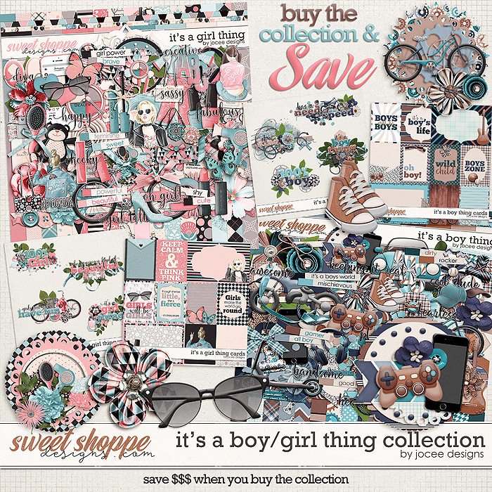 Its a Boy/Girl Thing Collection by JoCee Designs