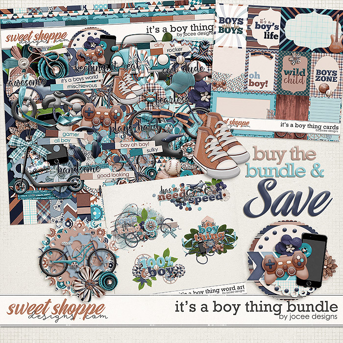 Its a Boy Thing Bundle by JoCee 