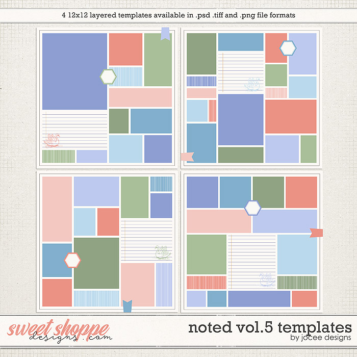 Noted Vol5 Templates by JoCee Designs