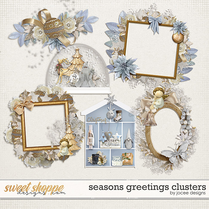 Seasons Greetings Clusters by JoCee Designs