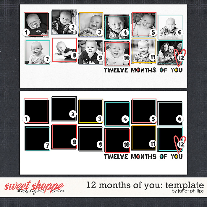 12 MONTHS OF YOU: TEMPLATE by Janet Phillips 12 MONTHS OF YOU: TEMPLATE by Janet Phillips