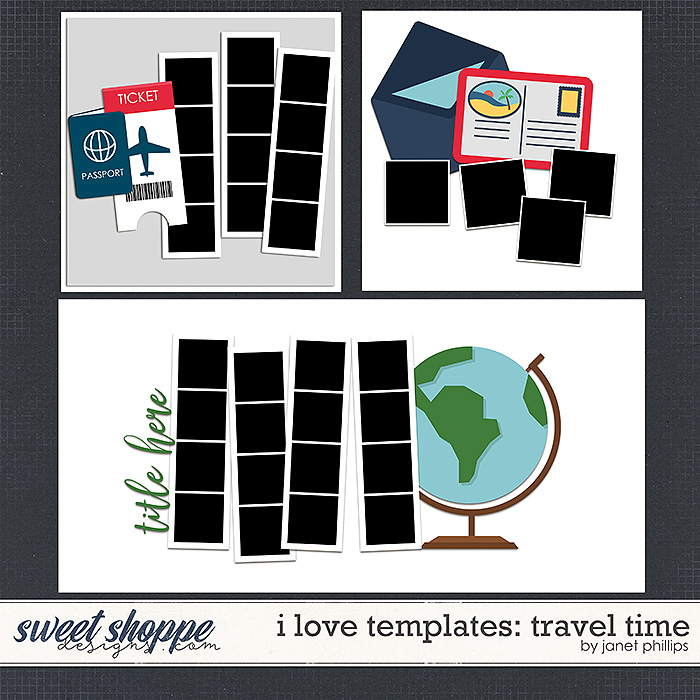 I LOVE TEMPLATES: TRAVEL TIME by Janet Phillips I LOVE TEMPLATES: TRAVEL TIME by Janet Phillips
