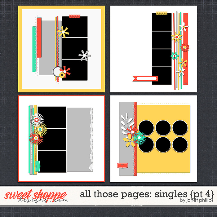 ALL THOSE PAGES: SINGLES {part 4} by Janet Phillips ALL THOSE PAGES: SINGLES {part 4} by Janet Phillips