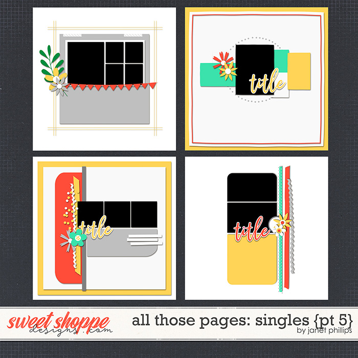 ALL THOSE PAGES: SINGLES {part 5} by Janet Phillips