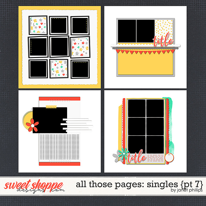 ALL THOSE PAGES: SINGLES {part 7} by Janet Phillips ALL THOSE PAGES: SINGLES {part 7} by Janet Phillips