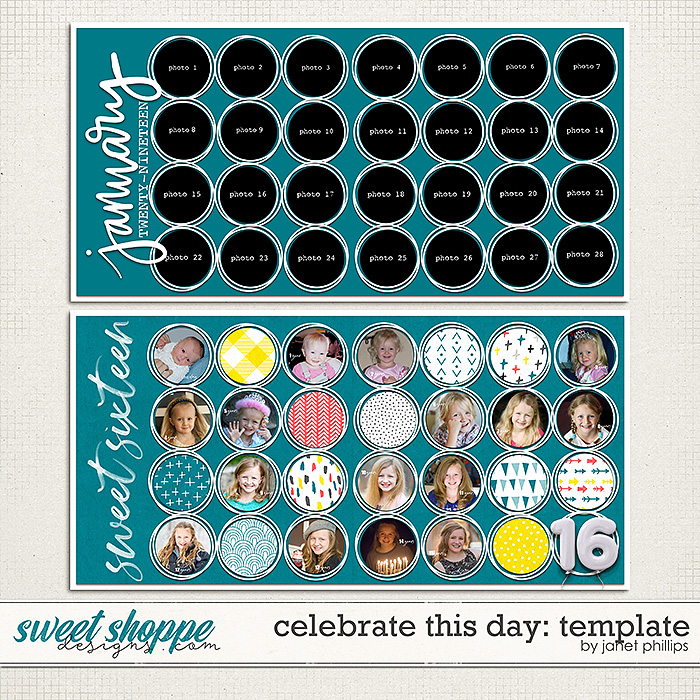 CELEBRATE THIS DAY: TEMPLATE by Janet Phillips