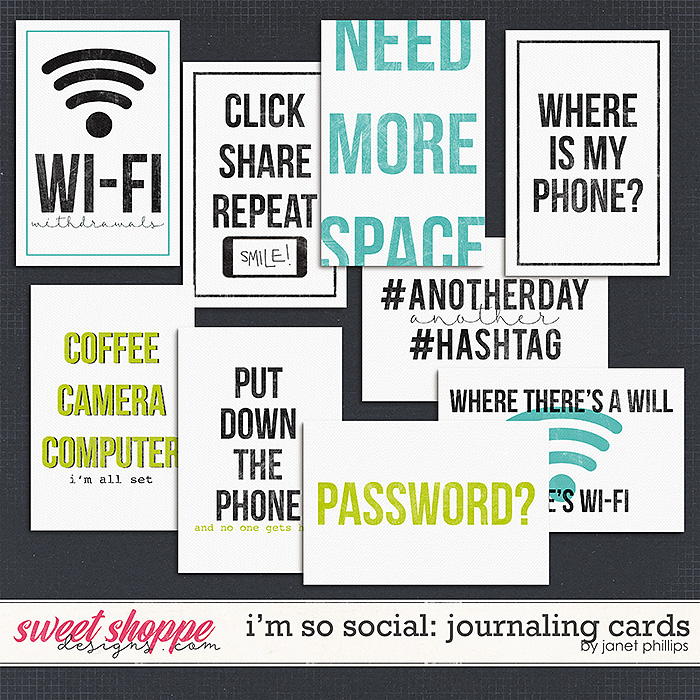 I'm So Social: Journaling Cards by Janet Phillips