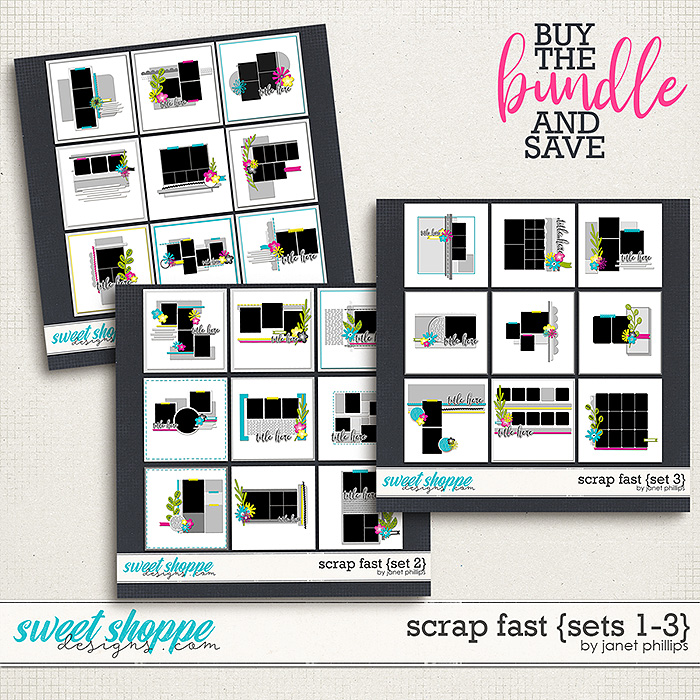 SCRAP FAST {Bundle 1} by Janet Phillips SCRAP FAST {Bundle 1} by Janet Phillips