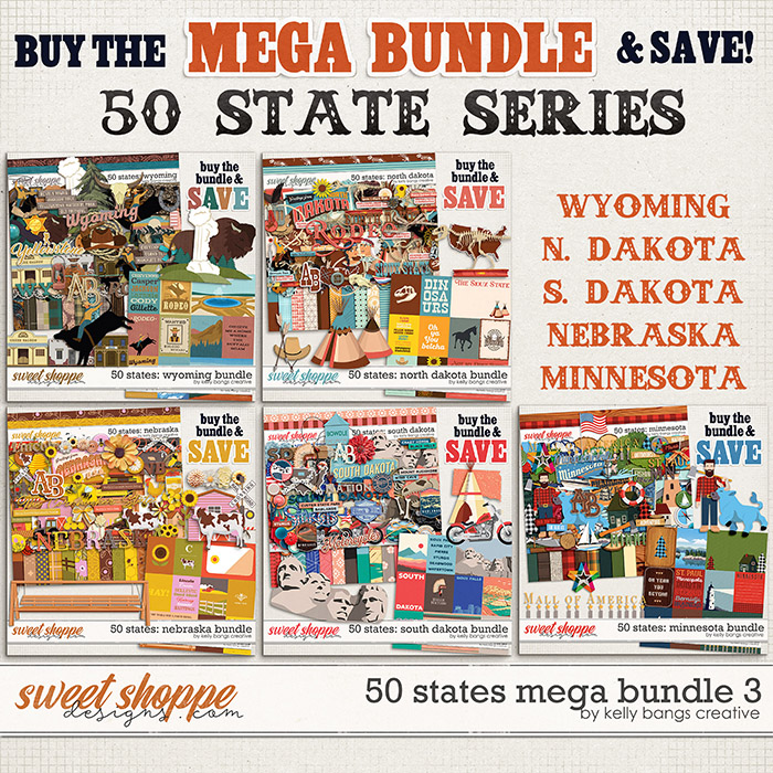 50 States MEGA Bundle #3 by Kelly Bangs Creative