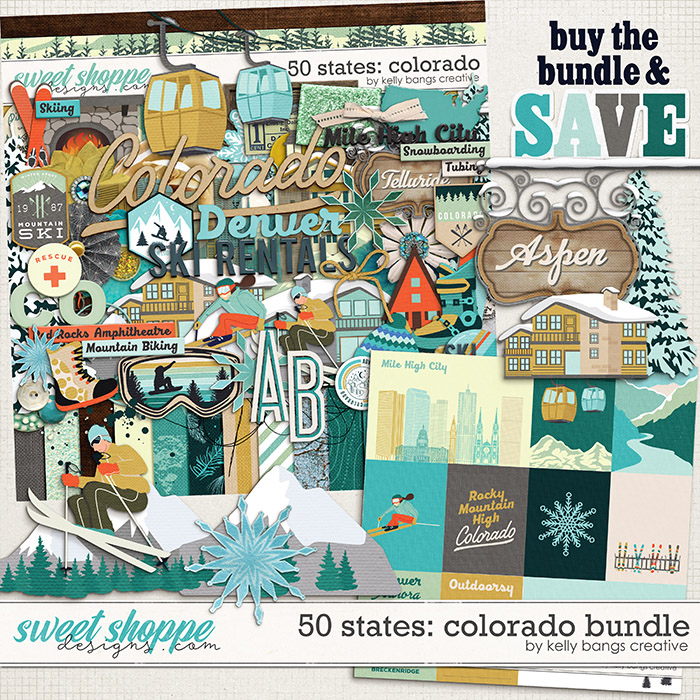 50 States: Colorado Bundle by Kelly Bangs Creative