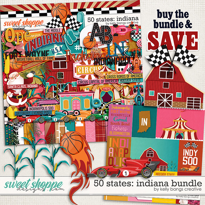50 States: Indiana Bundle by Kelly BangsCreative