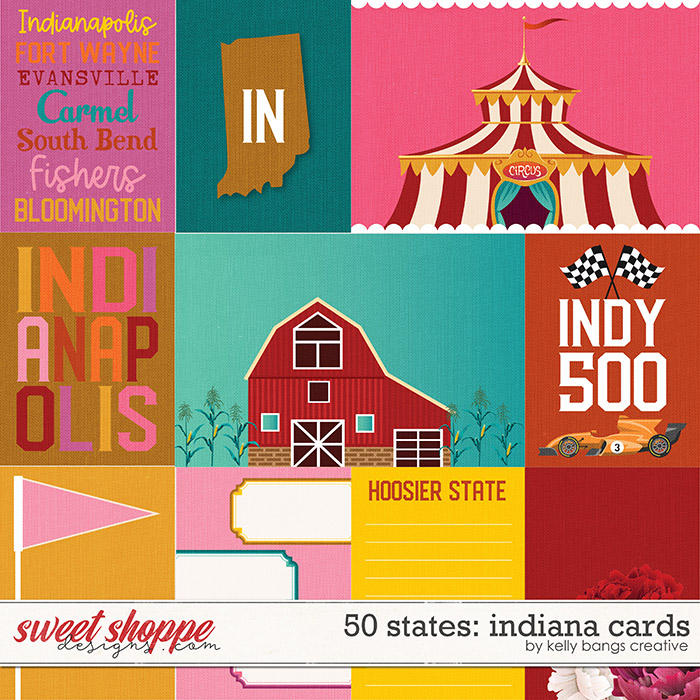 50 States: Indiana Cards by Kelly Bangs Creative