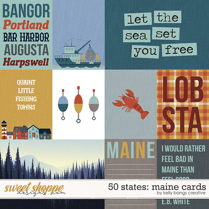 50 States: Maine Cards by Kelly Bangs Creative