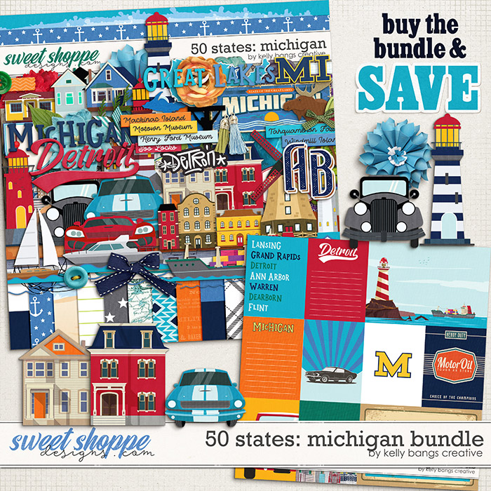 50 States: Michigan Bundle by Kelly Bangs Creative