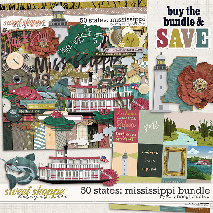 50 states: Mississippi Bundle by Kelly Bangs Creative