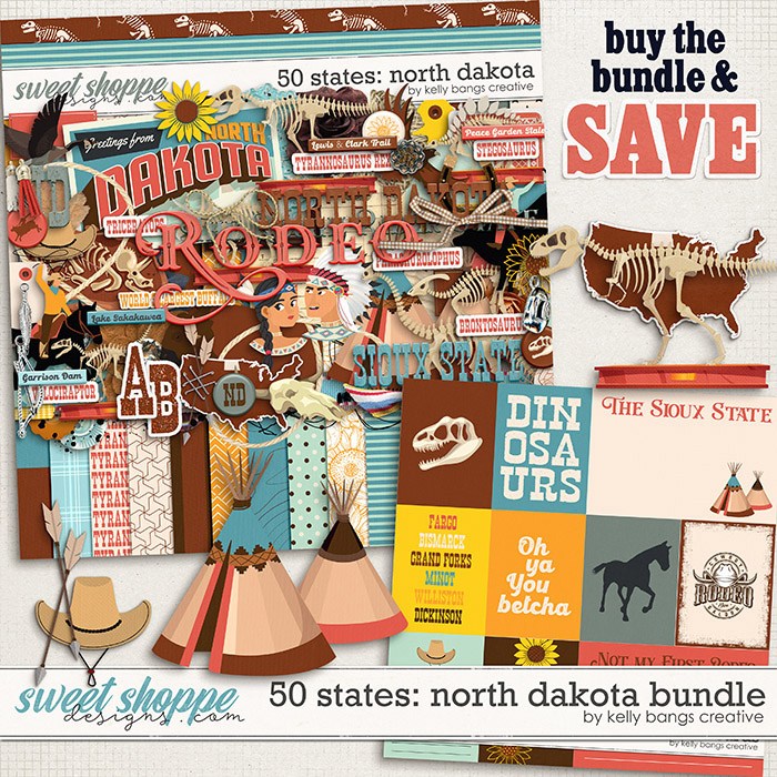 50 States: North Dakota Bundle by Kelly Bangs Creative