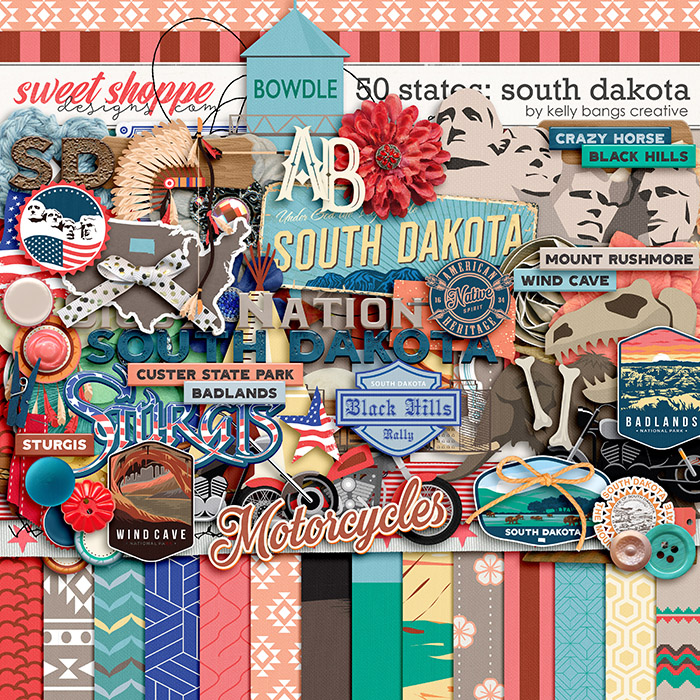 50 States: South Dakota by Kelly Bangs Creative