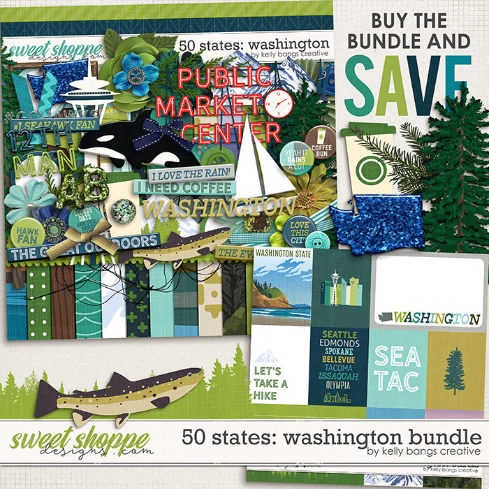 50 States: Washington Bundle by Kelly Bangs Creative