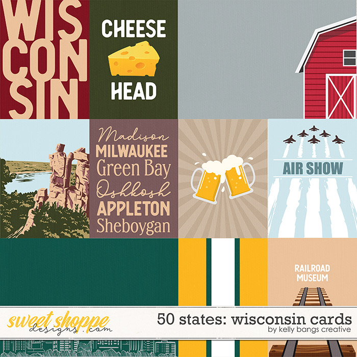 50 States: Wisconsin cards by Kelly Bangs Creative