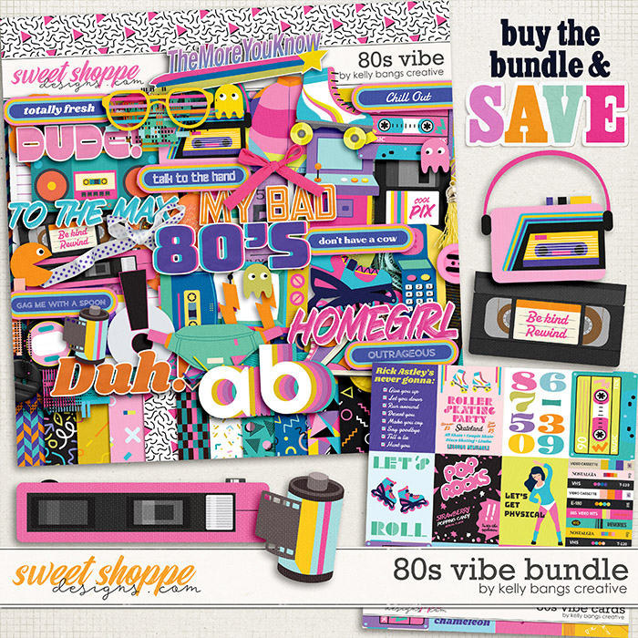 80's Vibe Bundle by Kelly Bangs Creative