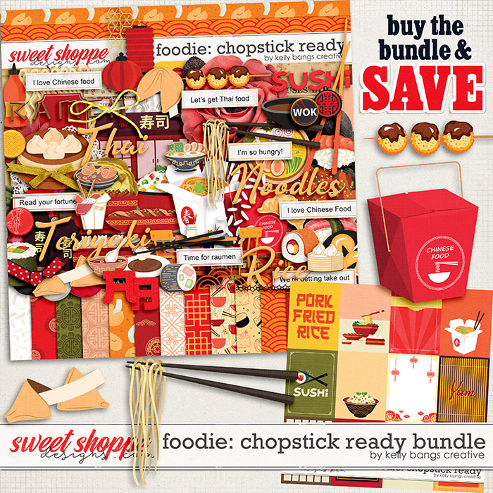 Foodie: Chopstick Ready Bundle by Kelly Bangs Creative