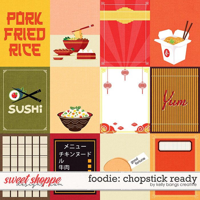 Foodie: Chopstick Ready Cards by Kelly Bangs Creative