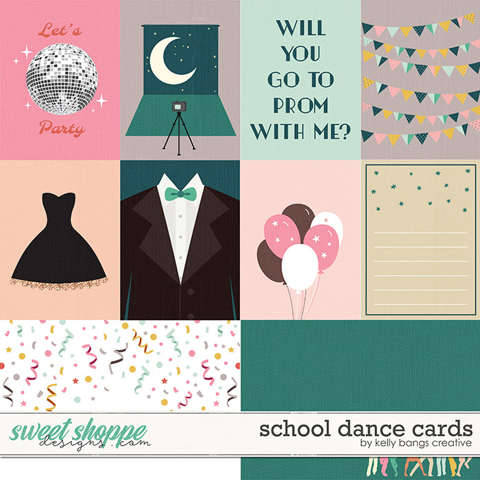 School Dance Cards by Kelly Bangs Creative