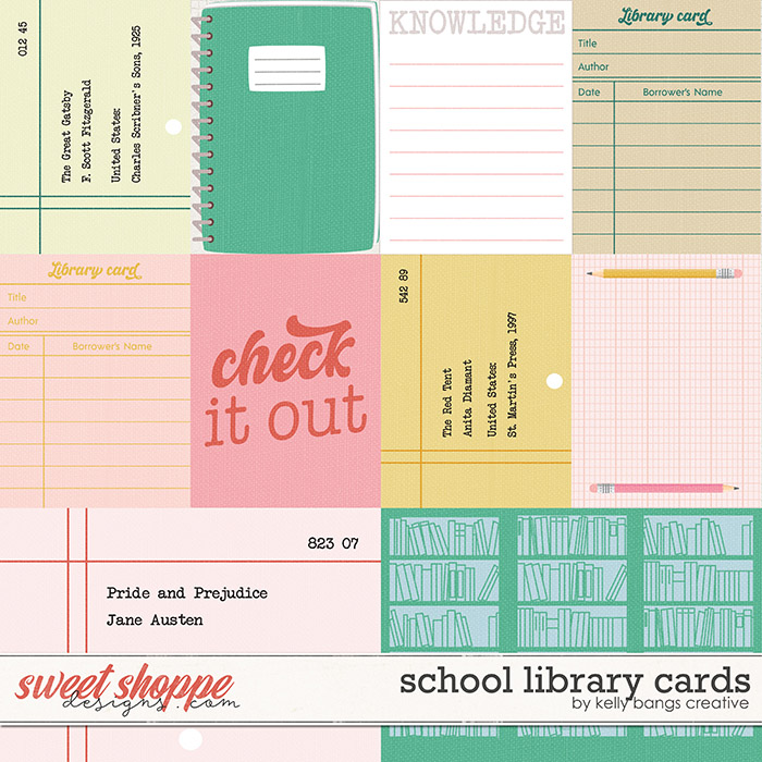 School Library Cards by Kelly Bangs Creative